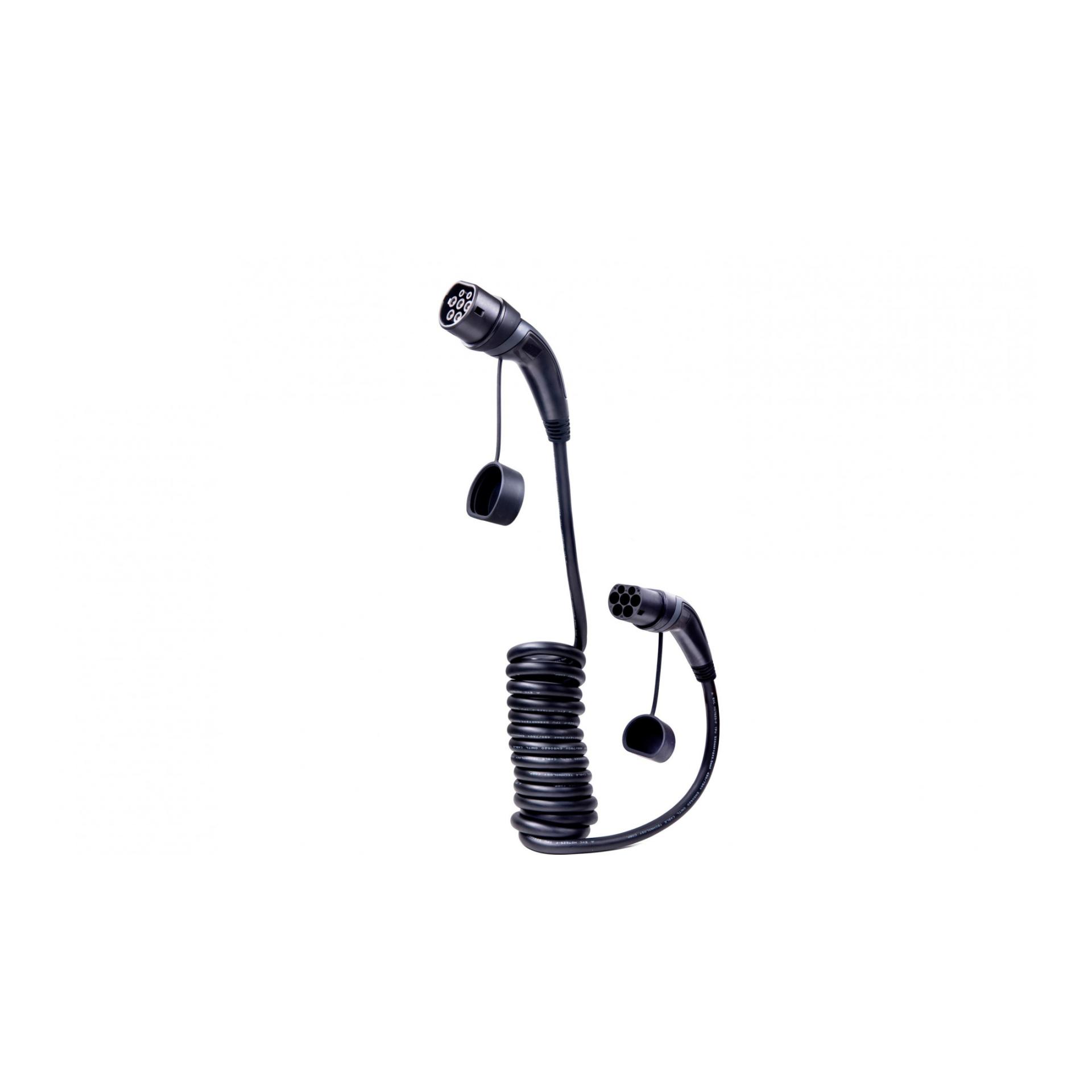 Ladekabel Typ 2 32 A spiralisiert Ladekabel Typ 2 32 A spiralisiert