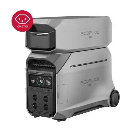 Ecoflow Power Station Delta Pro 3 und Zusatzbatterie im Set mit CH-Stecker