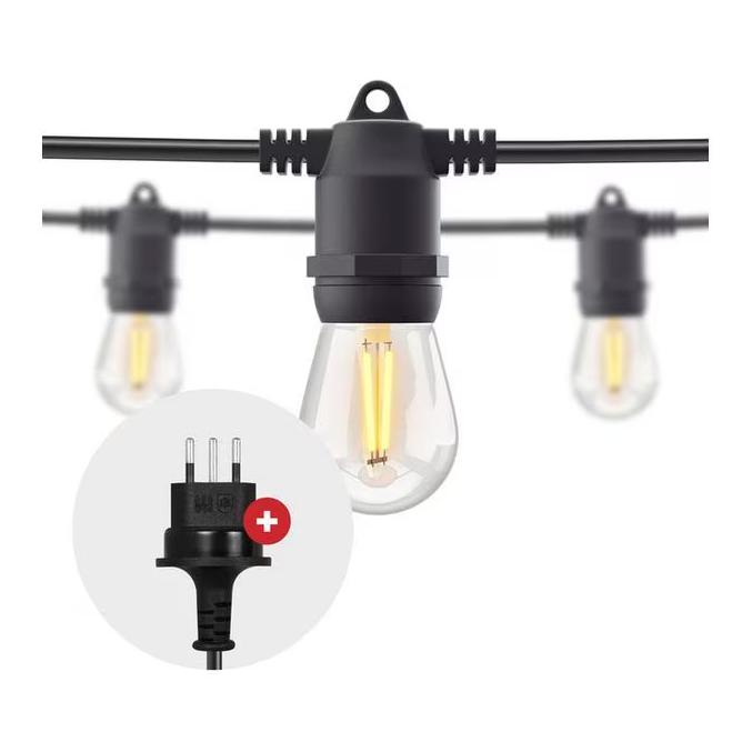 String Light Gartenlampe 12 LEDs, 5m, warmweiss