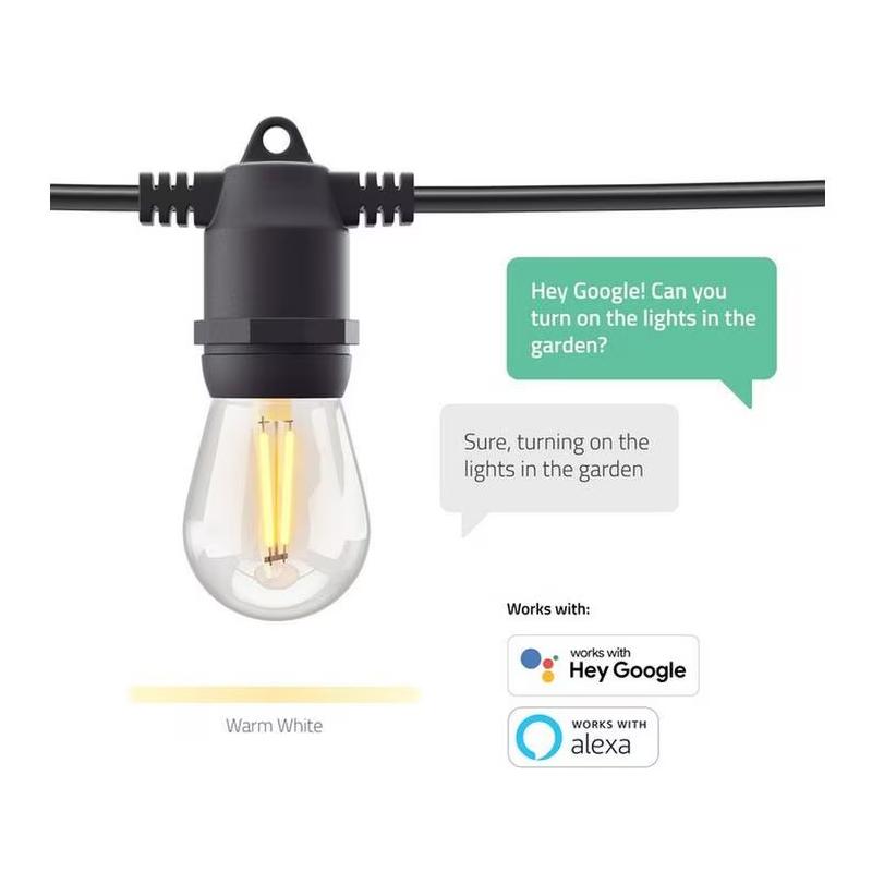 String Light Gartenlampe 12 LEDs, 5m, warmweiss