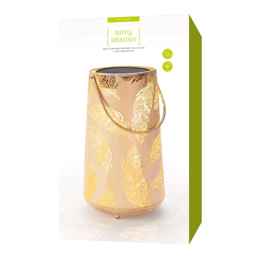 STT Solar Laterne Antik, Feder