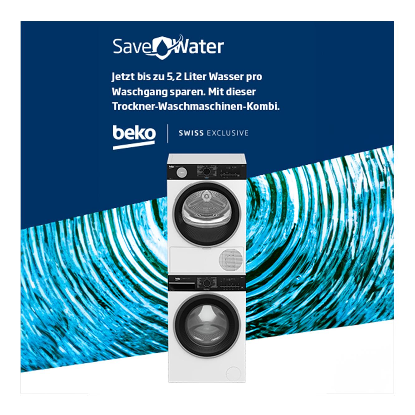 Waschturm WM550_TR550, Save Water mit Dienstleistung