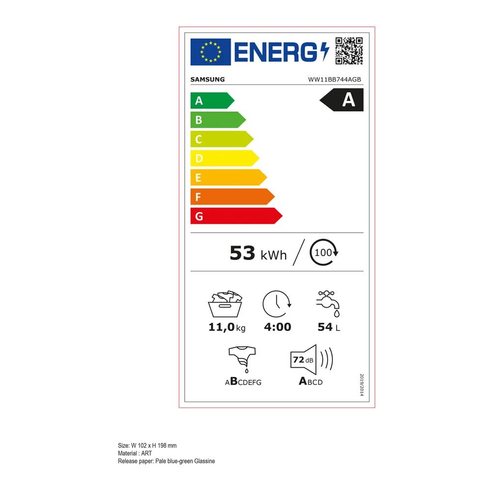 Samsung Lave-linge WW7400, 11kg, Bespoke Black avec service