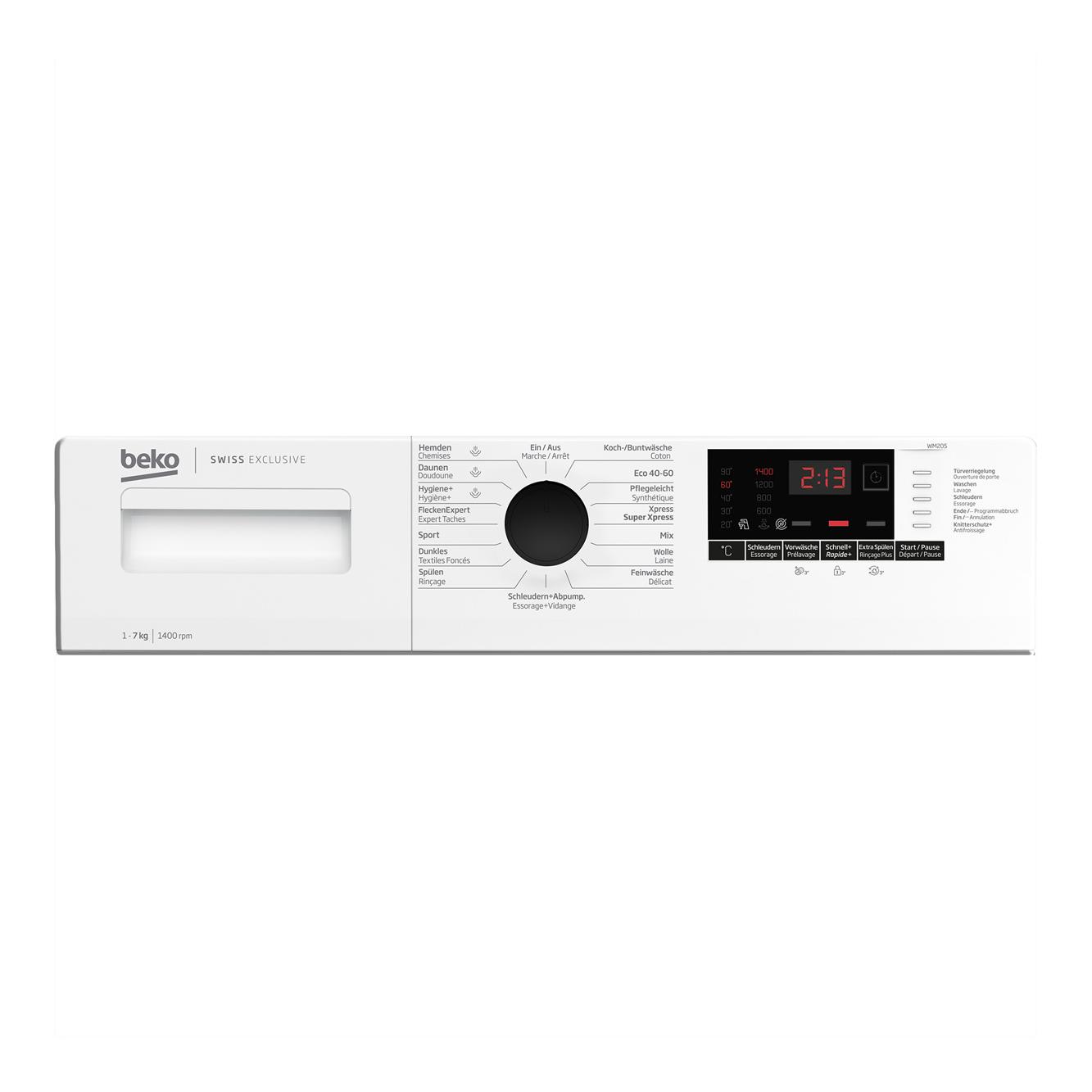 Waschmaschine WM207, 7kg mit Dienstleistung Waschmaschine WM207, 7kg mit Dienstleistung