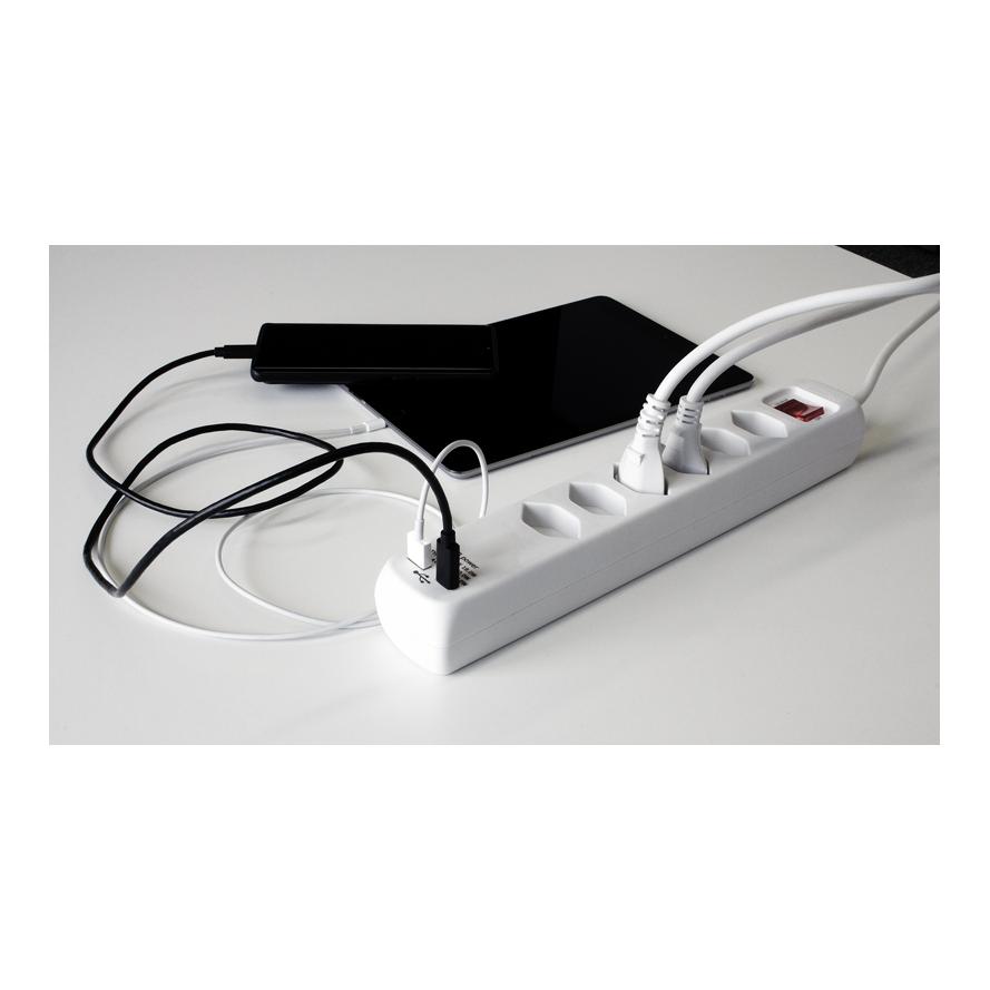 Bâti de prises POWER EASY 6xT13 long Bâti de prises POWER EASY 6xT13 long
