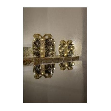 STT 2er LED Geschenkbox-Set, Natural gift box