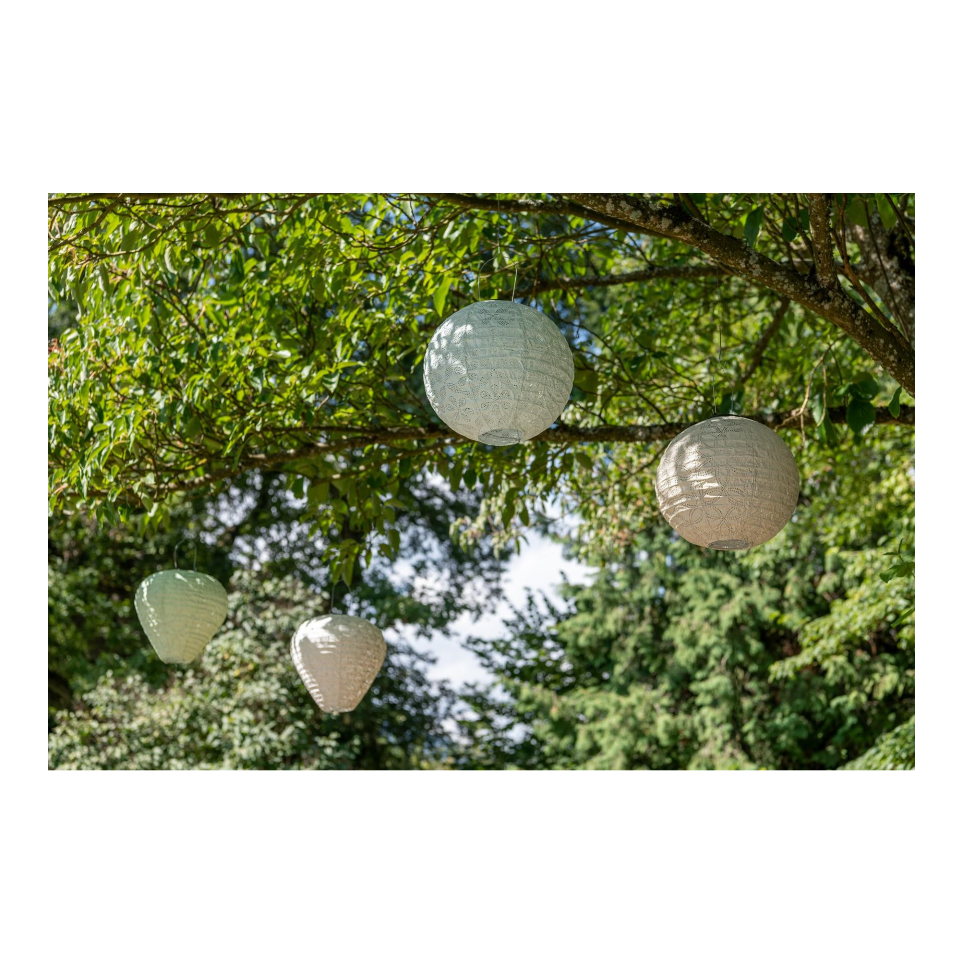 Solar Lampion Lightblue, rund Solar Lampion Lightblue, rund