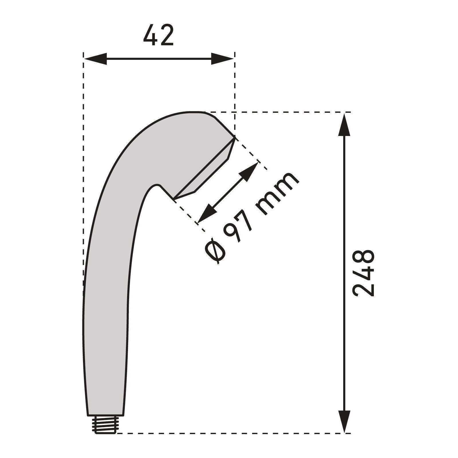 Handbrause Triton 3 Strahlarten