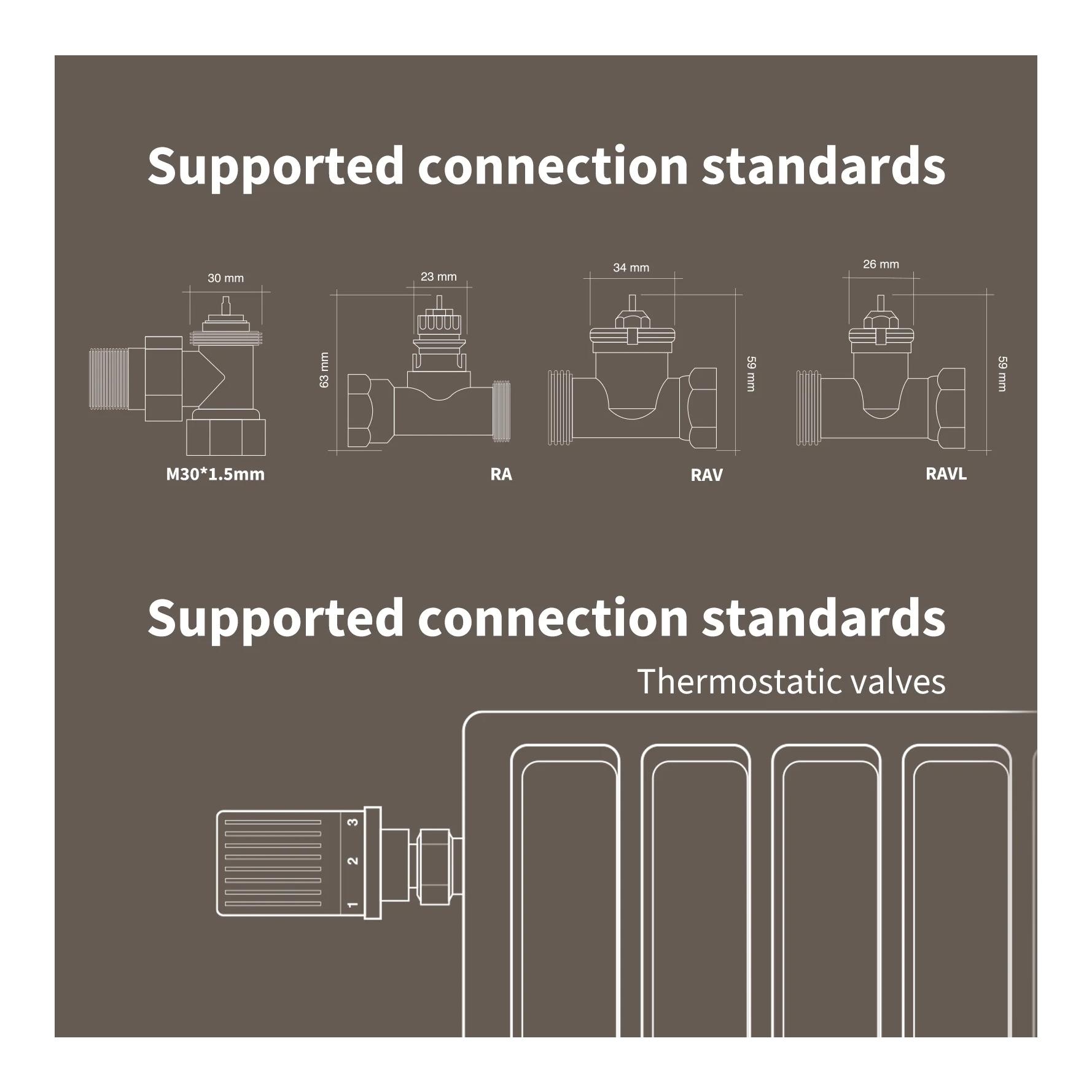 Heizkörperthermostat E1 - 3er Set