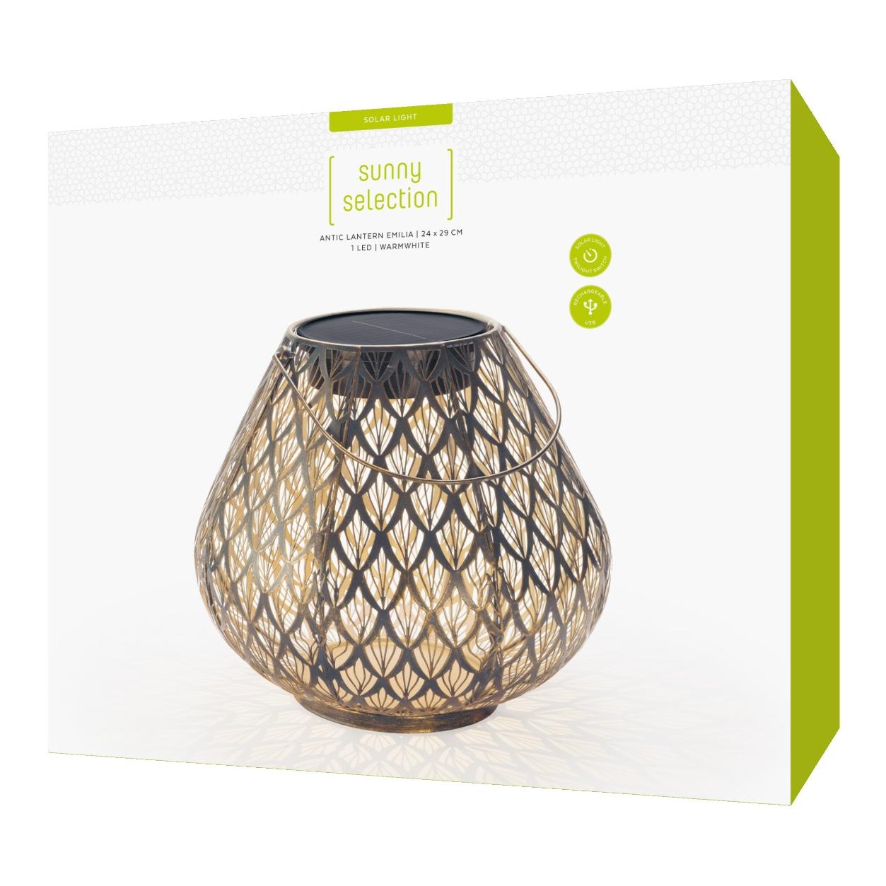Solar Laterne Antik, Emilia, Tropfen Solar Laterne Antik, Emilia, Tropfen