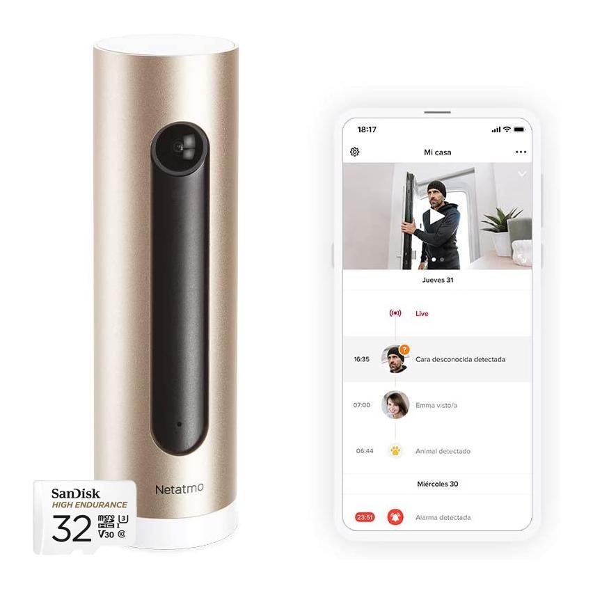 Netatmo Smart indoor camera - Welcome - Gold