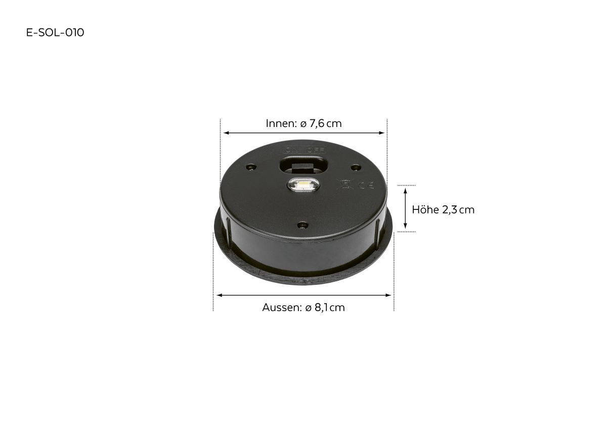 Ersatz-Panel black 300mAh small Ersatz-Panel black 300mAh small
