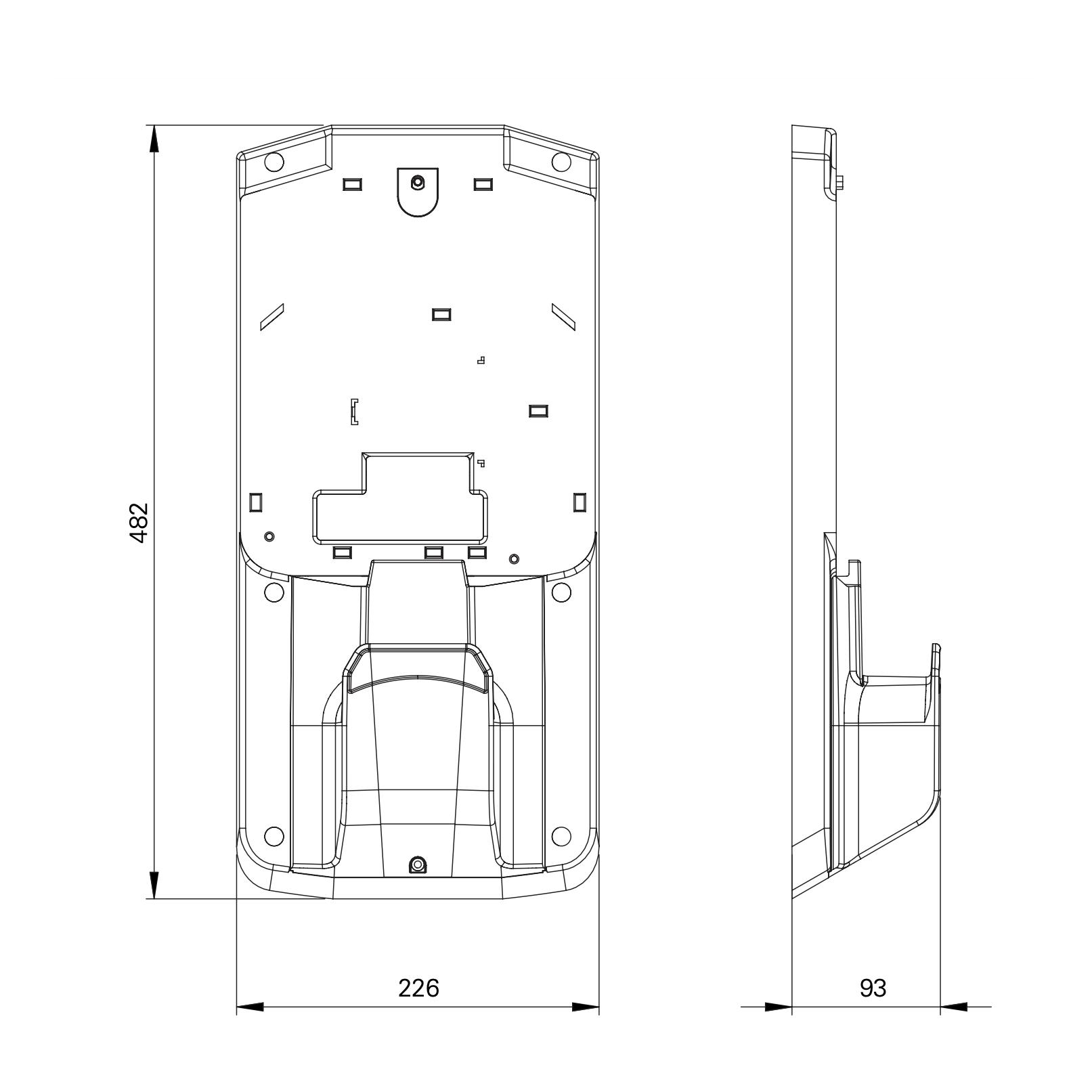 Montageplatte SURSUM WHEMH10 für eMH1 Montageplatte SURSUM WHEMH10 für eMH1