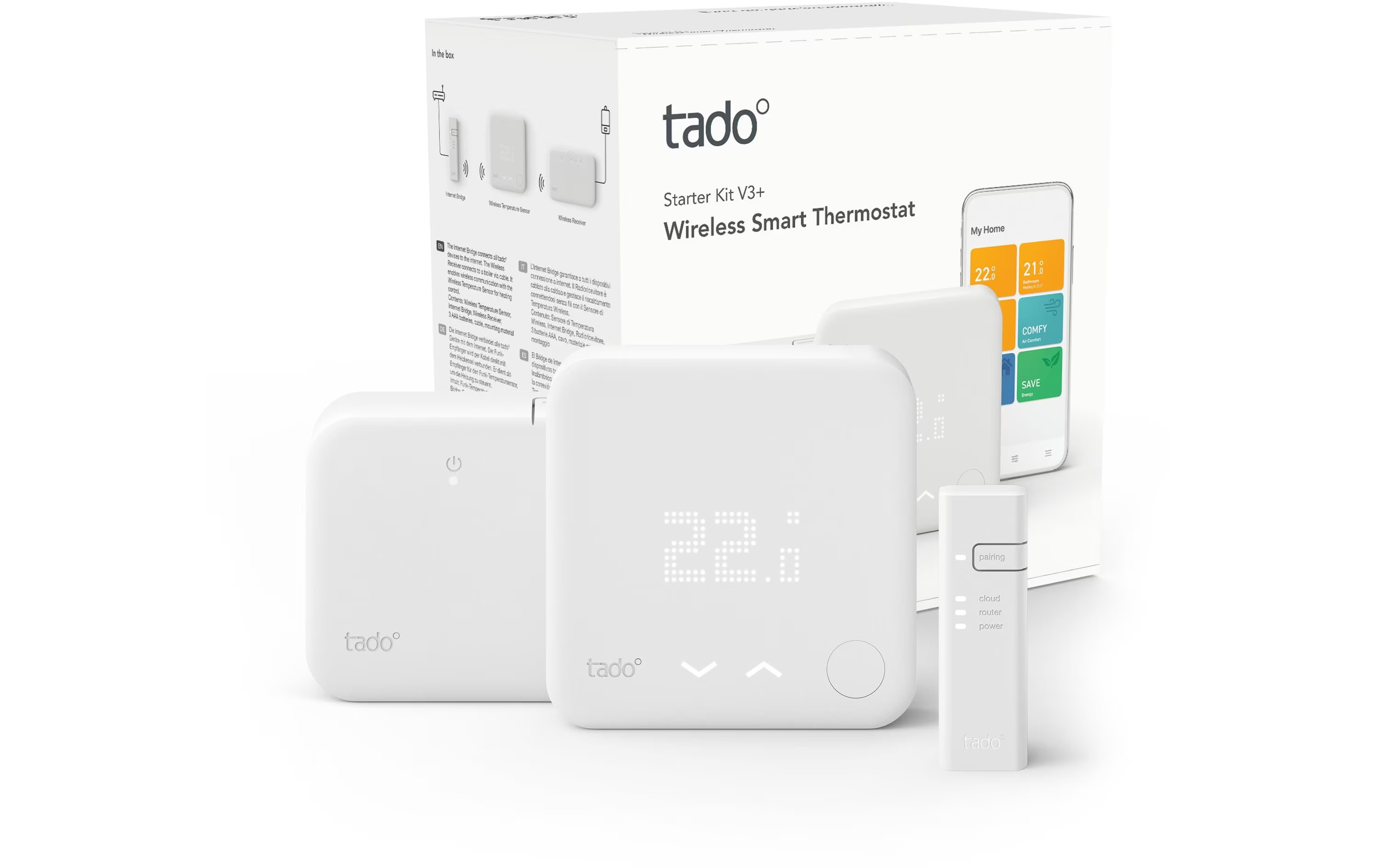 Tado° Smarter Thermostat Starter Kit V3+ mit Wandthermostat