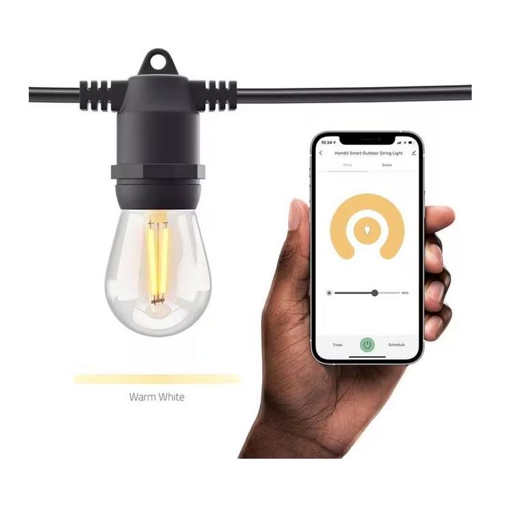 String Light Gartenlampe 12 LEDs, 5m, warmweiss