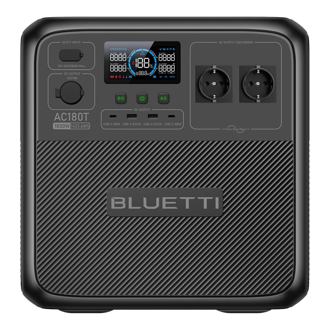 Bluetti AC180T Power Station (1800W / 1433Wh)