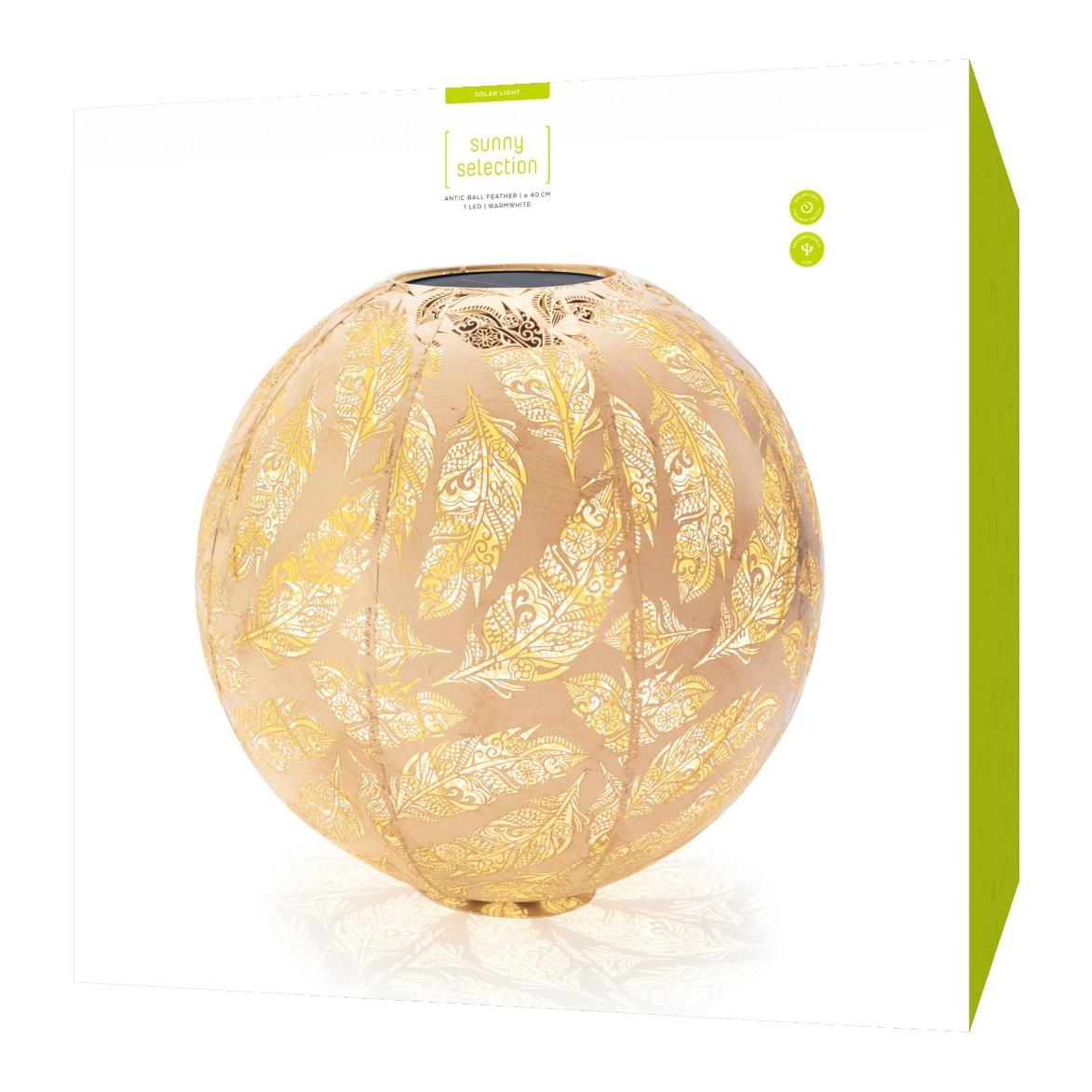 Solar Kugel Antik, Feder Solar Kugel Antik, Feder