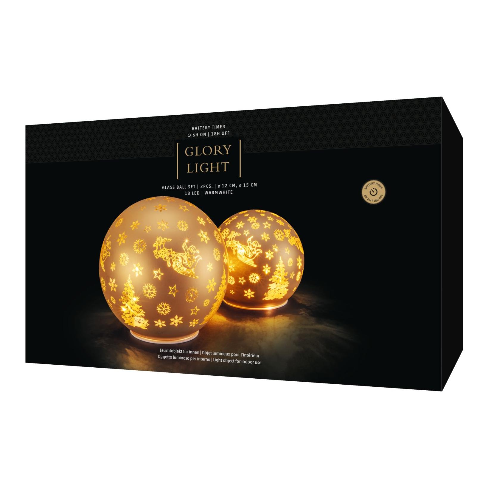 Glass Ball Set gold
