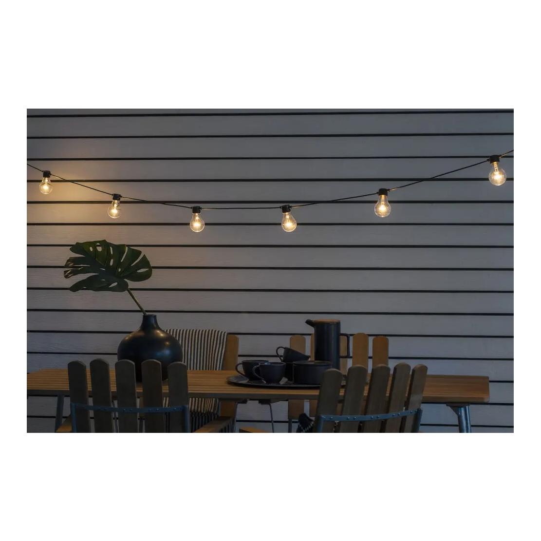 Konstsmide LED beer garden chain, clear