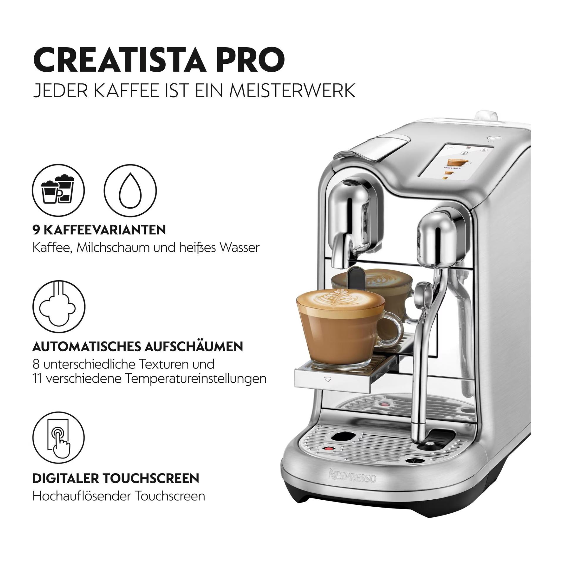 Macchina da caffè Nespresso Creatista Pro SNE900BSS Macchina da caffè Nespresso Creatista Pro SNE900BSS