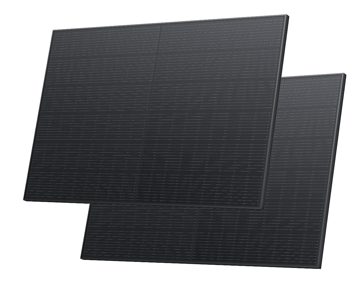 2 Stk. EcoFlow - Mono-Solarpanel 400 W mit Wechselrichter