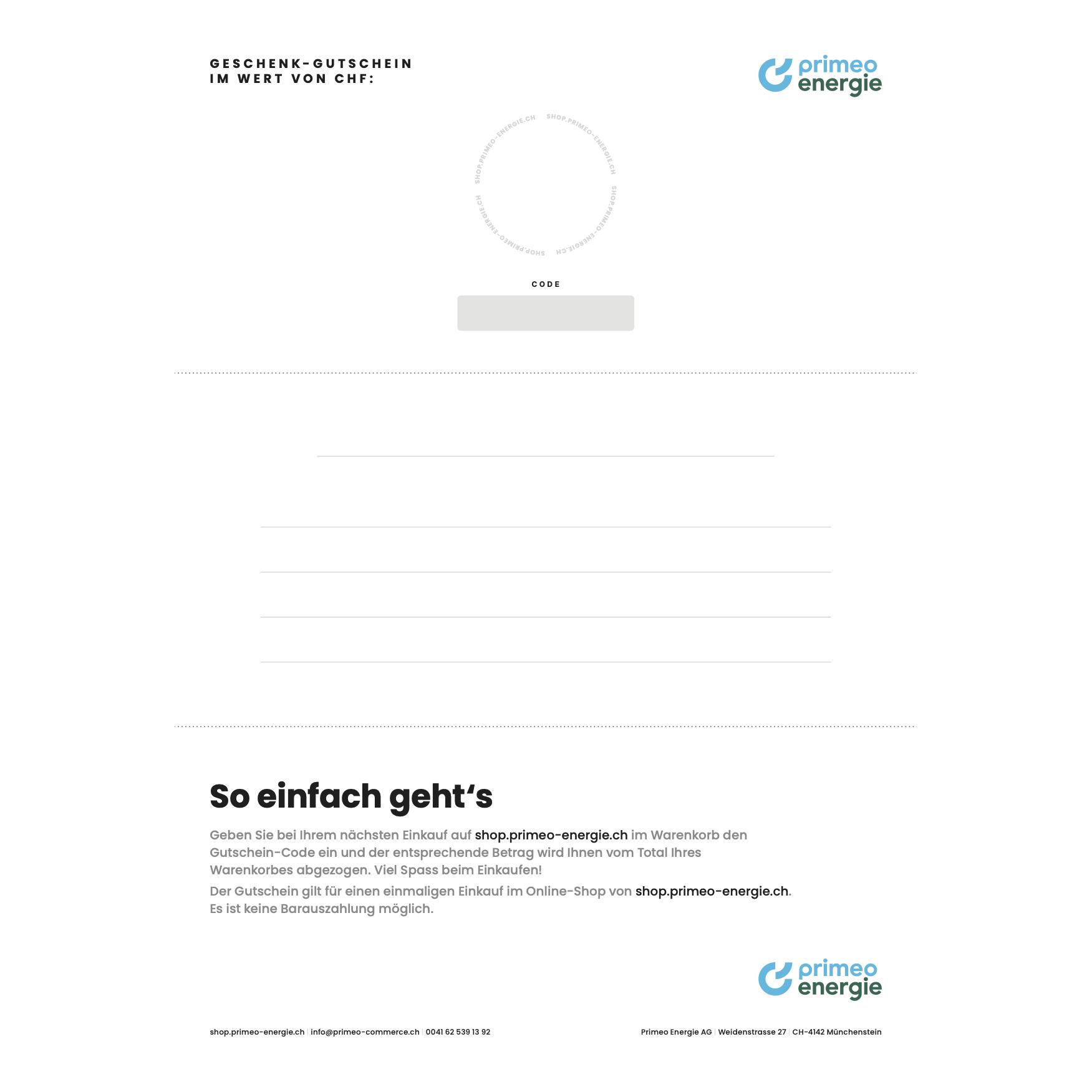 PDF Gutschein Primeo PDF Gutschein Primeo