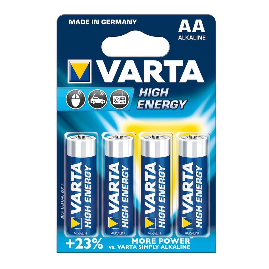 Varta High Energy Alkaline, LR6 AA-Batterien, 4er-Set