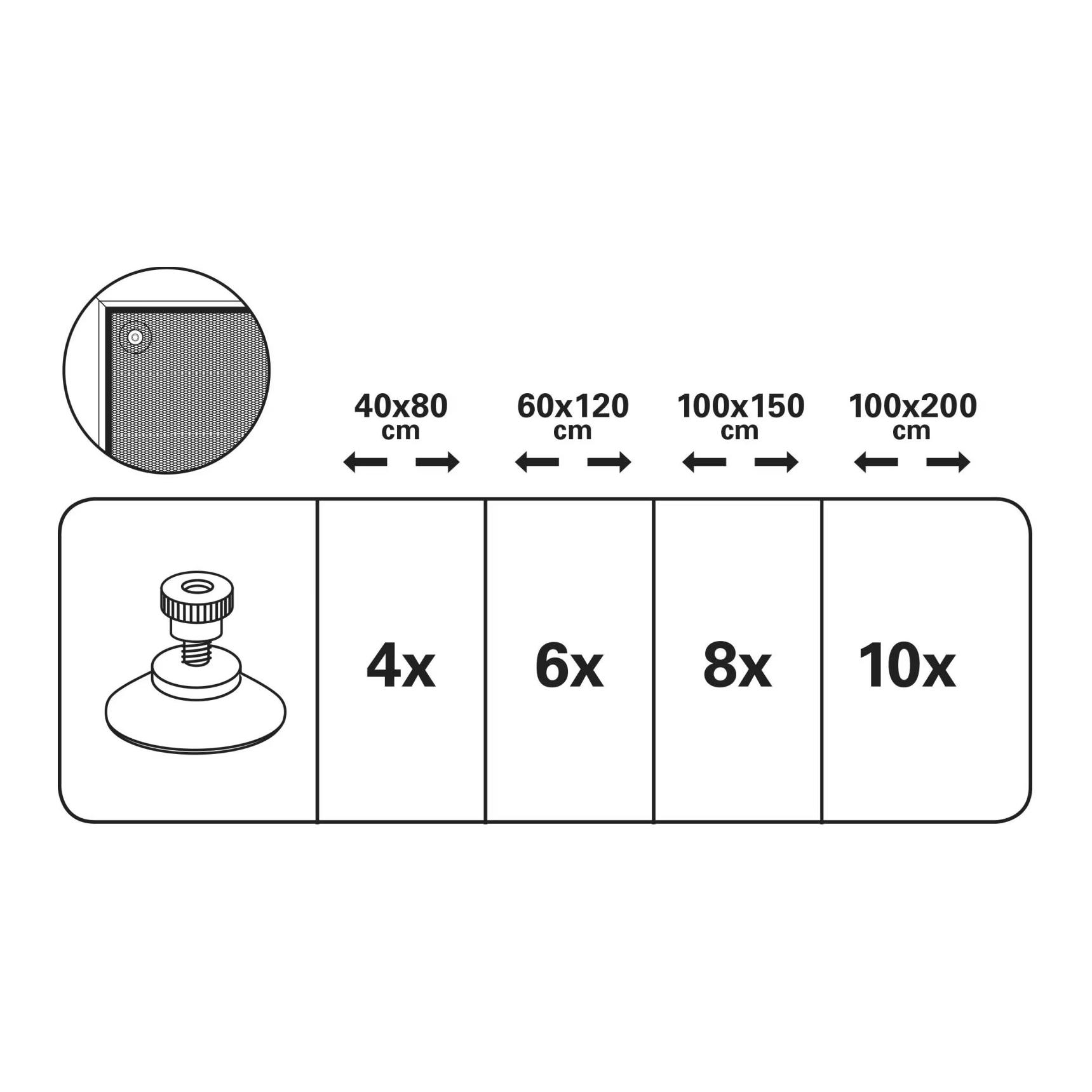 Flexible window sun protection 40 x 80 cm