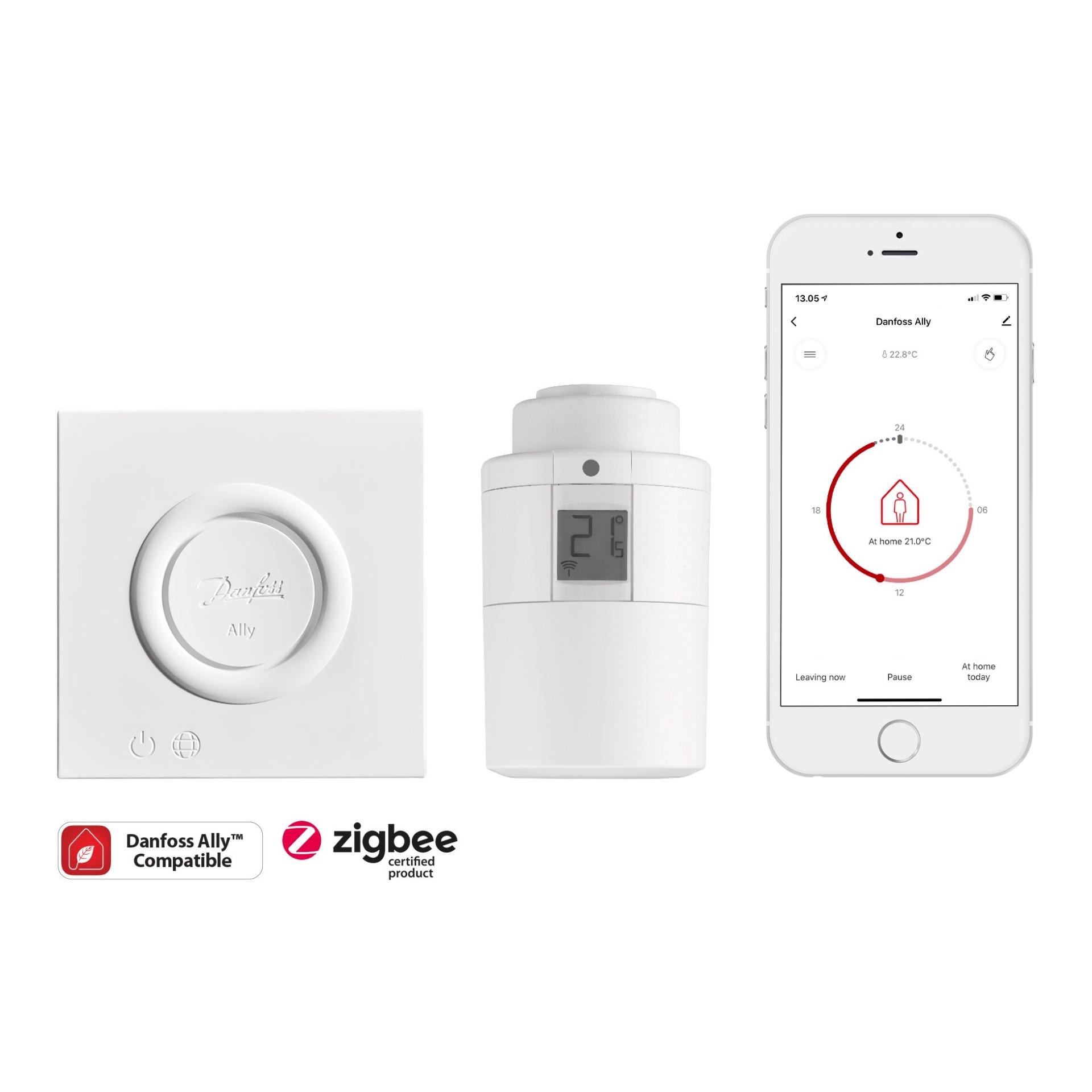 Danfoss Ally™ Elektronischer Heizkörperthermostat + Gateway GRATIS