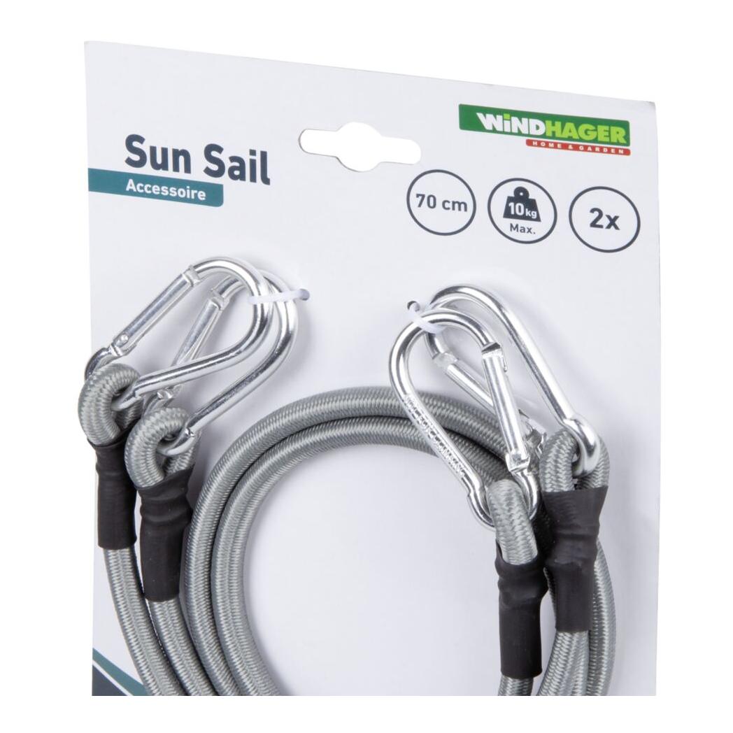 Expanderseil mit Karabiner 2 Stk.