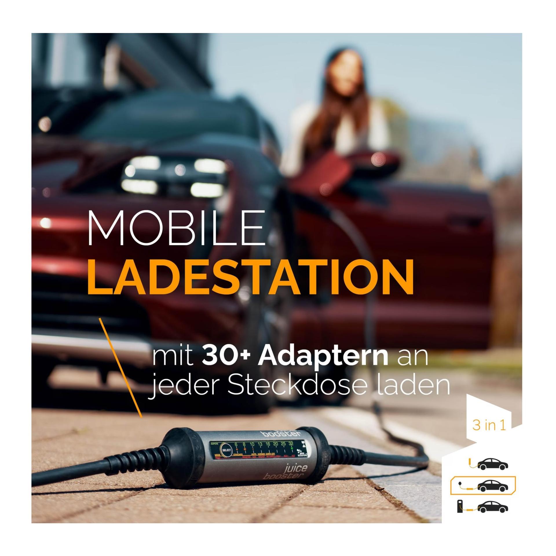 Mobile Wallbox Juice Booster 2 (22kW) Europe Traveller Set