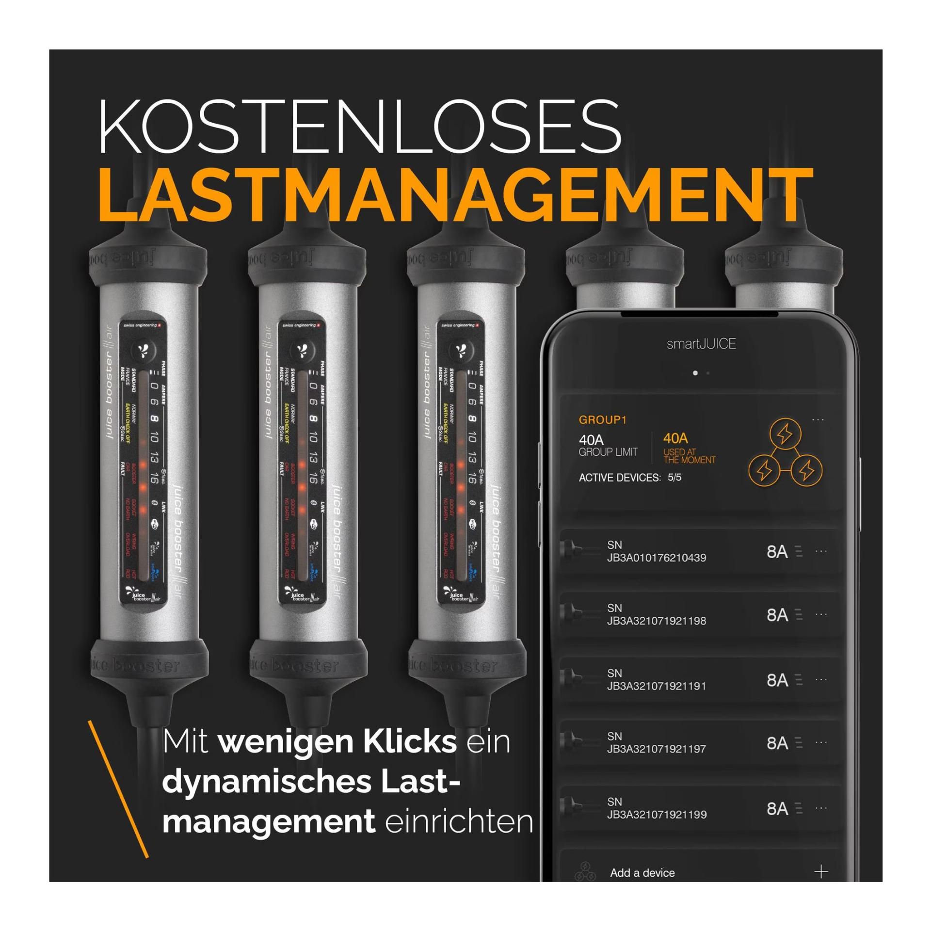 Mobile Wallbox JUICE BOOSTER 3 air Swiss Basic Set