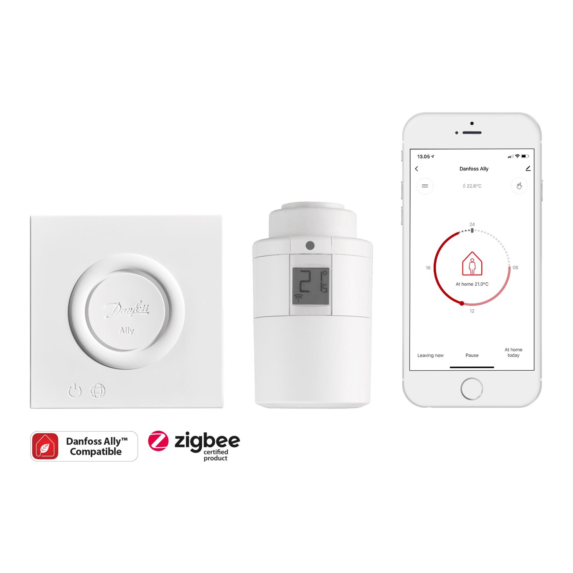 Danfoss Ally™ Elektronischer Heizkörperthermostat + Gateway GRATIS
