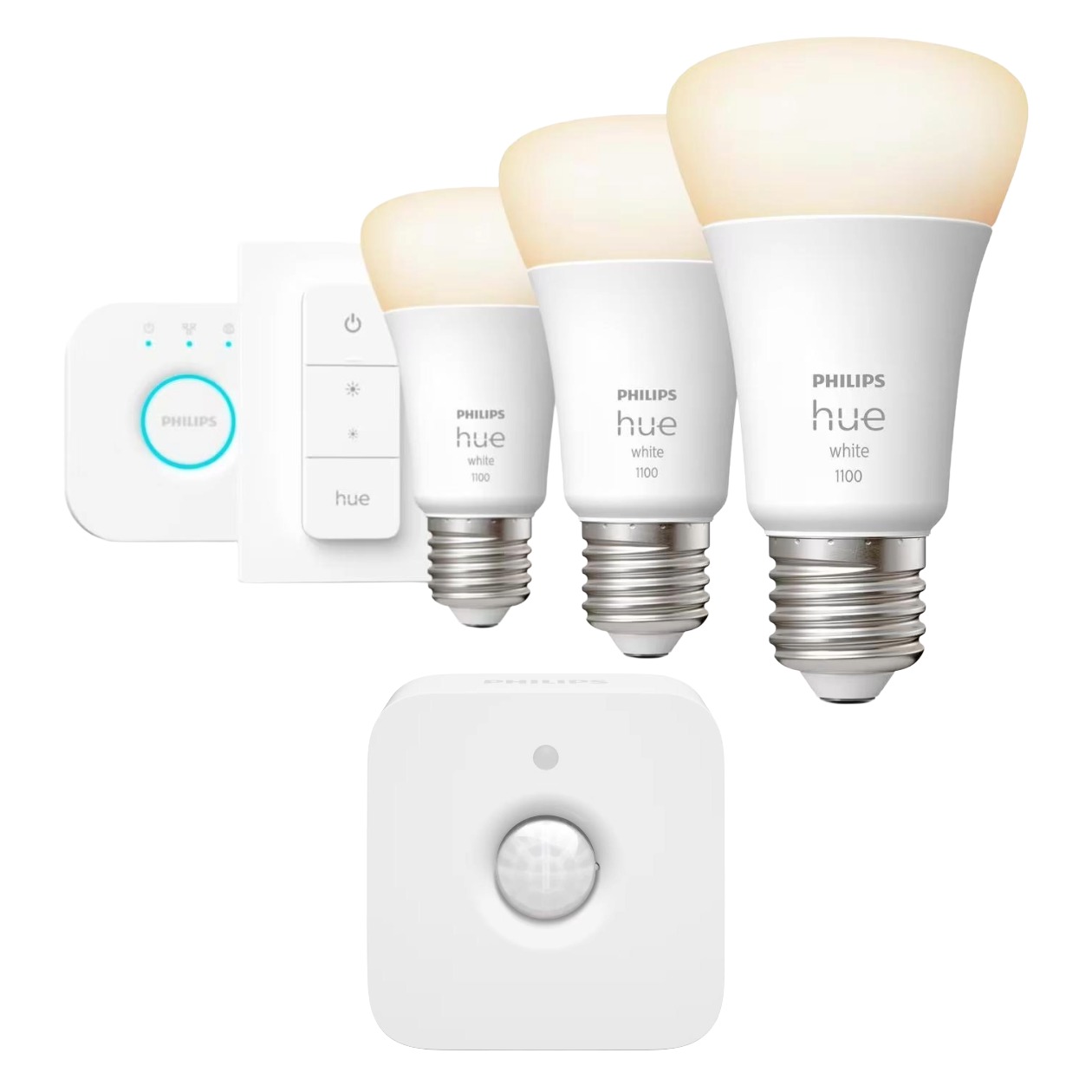 Licht-Set Hue Bewegungsmelder + Starterset White E27