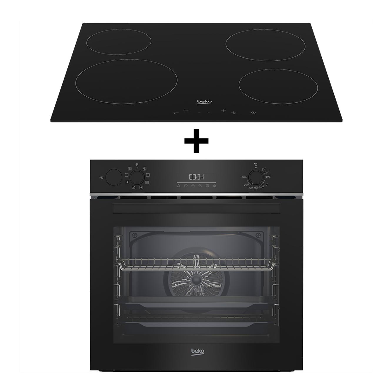 Beko Ofen & Herd Set, BBIS143N0B_HIC 64401 mit Dienstleistung