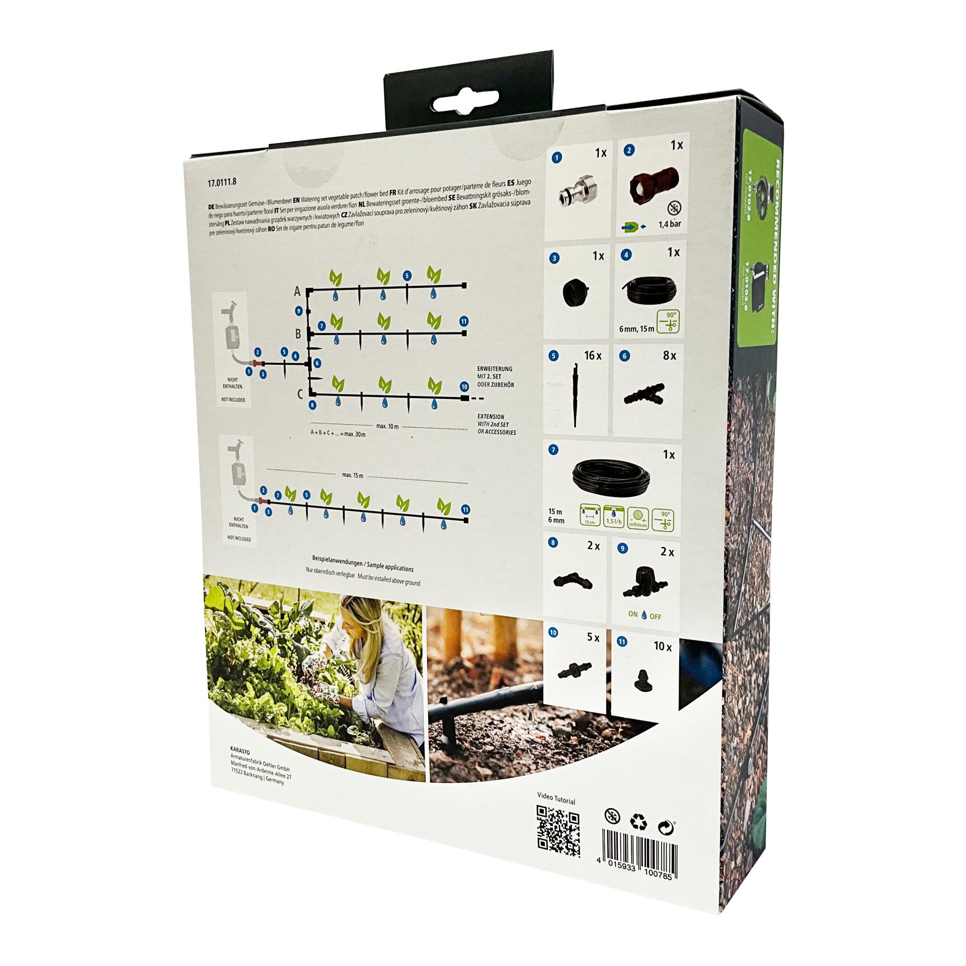 Drip-Set Bewässerung Gemüse und Blumenbeete Drip-Set Bewässerung Gemüse und Blumenbeete