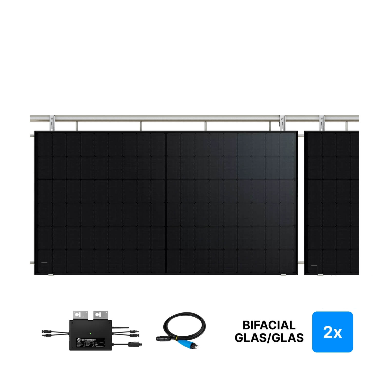 LightMate Hook - Balkonkraftwerk für die Geländermontage LightMate Hook - Balkonkraftwerk für die Geländermontage