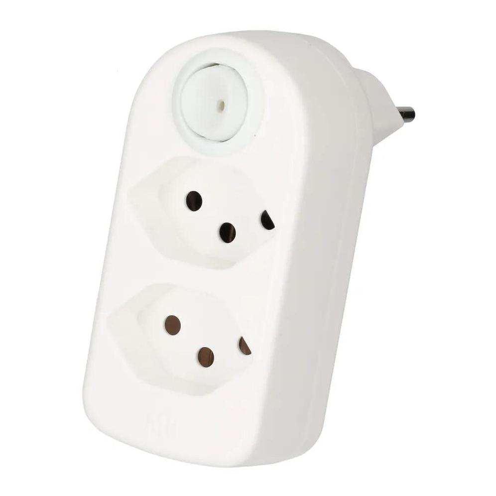 Max Hauri Mehrfachstecker maxADAPT 2 x T13 mit Schalter