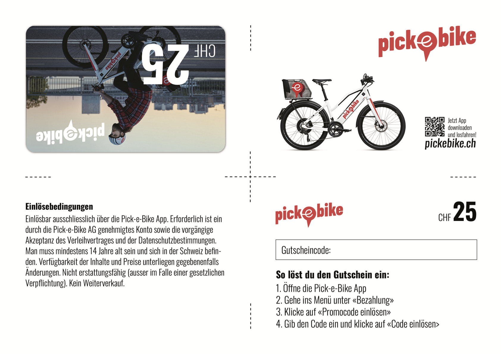 Gutschein CHF 25 Gutschein CHF 25