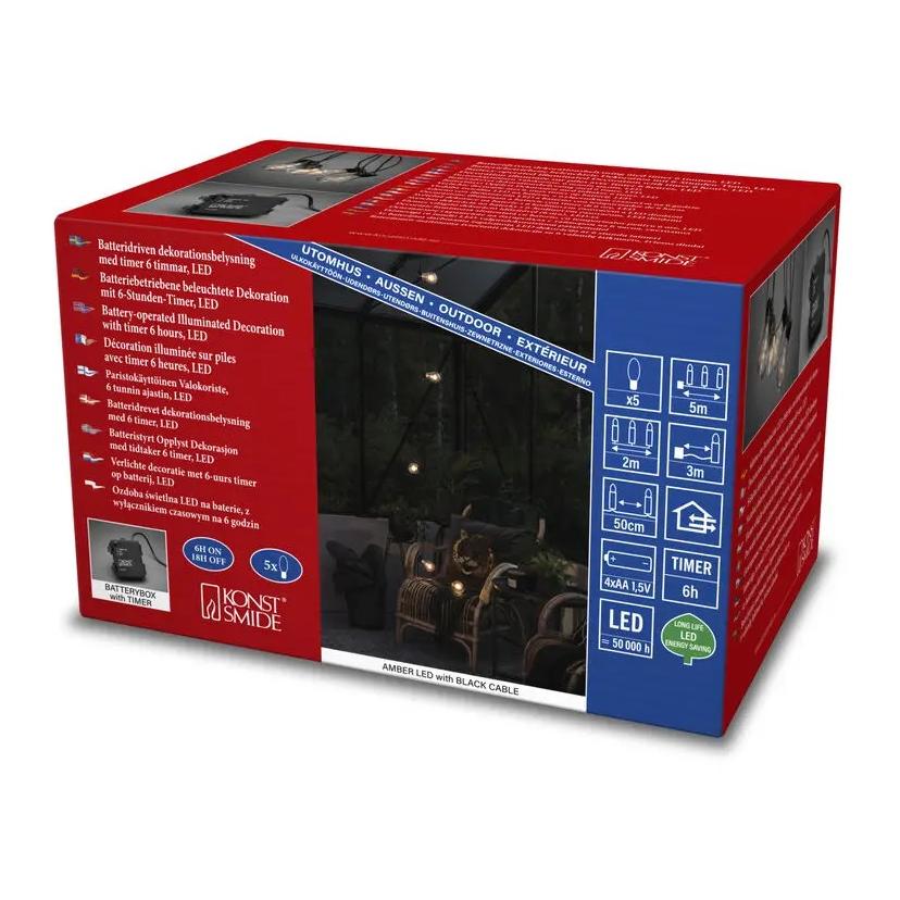 Chaîne de jardin de bière LED, claire Chaîne de jardin de bière LED, claire