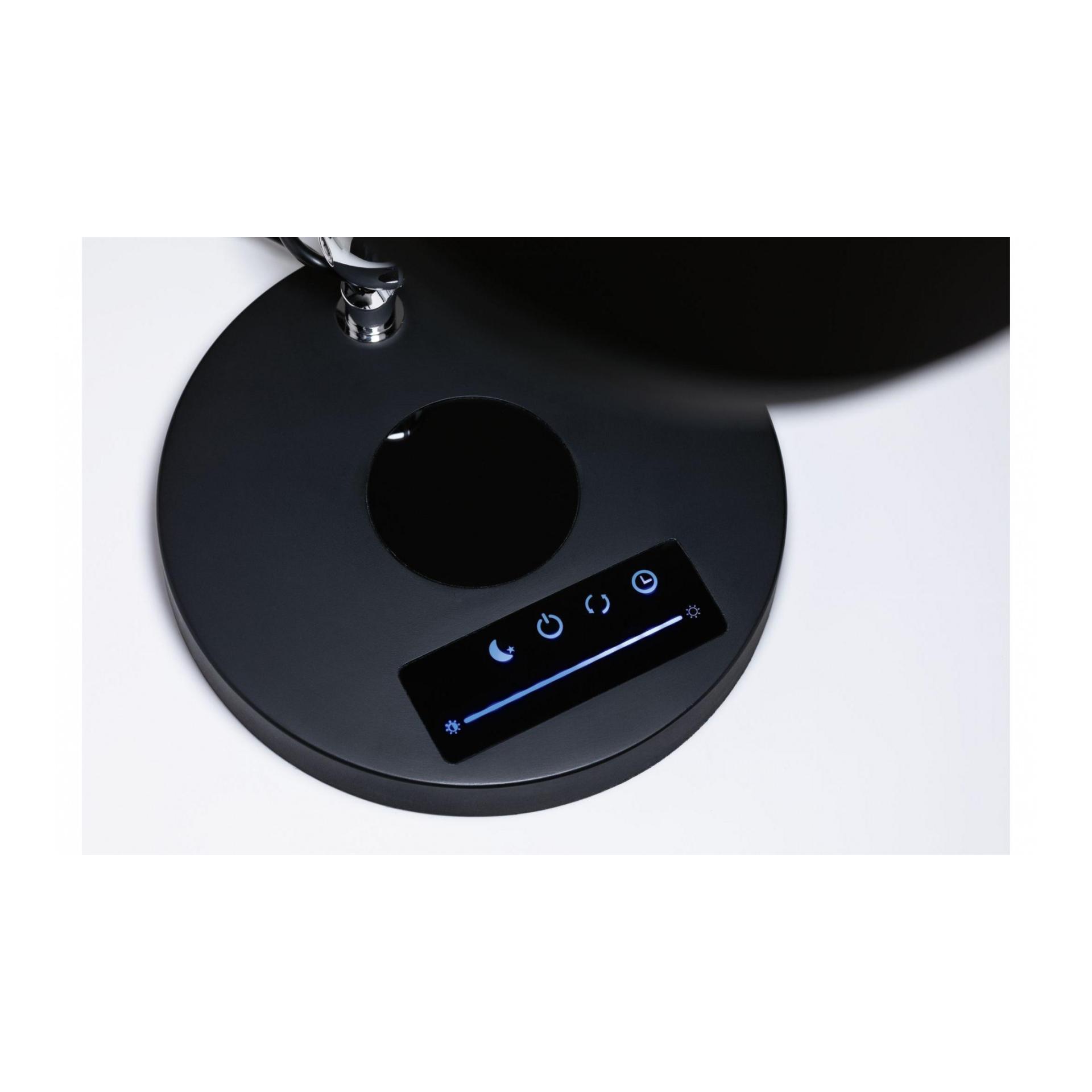 Schreibtischleuchte Numis mit Qi-Ladefläche