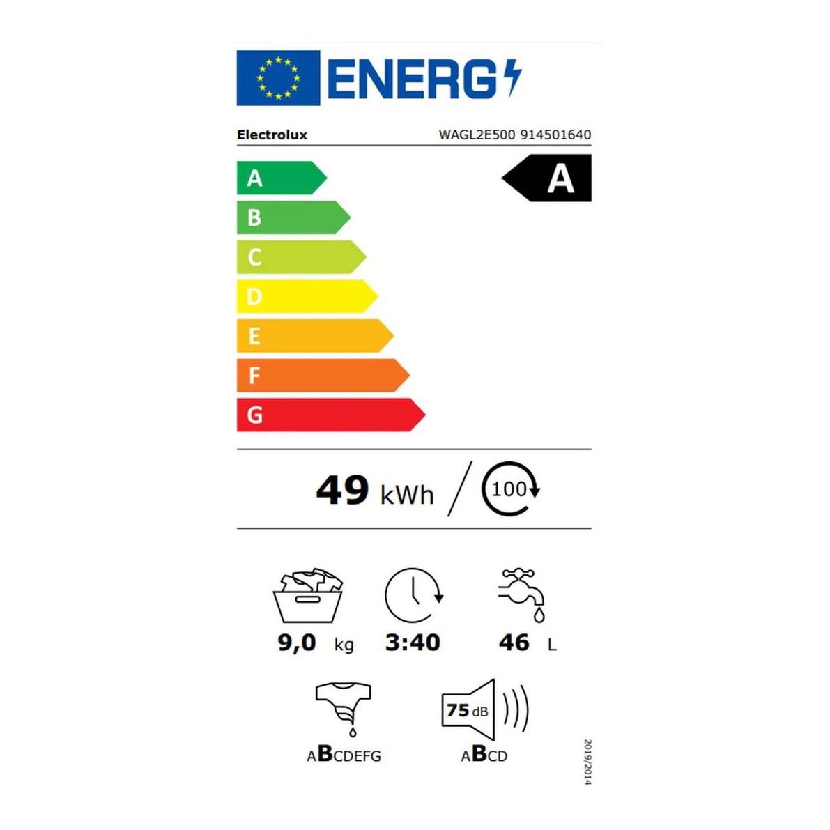 Lave-linge WAGL2E500 Gauche - avec Ariel PODS avec service
