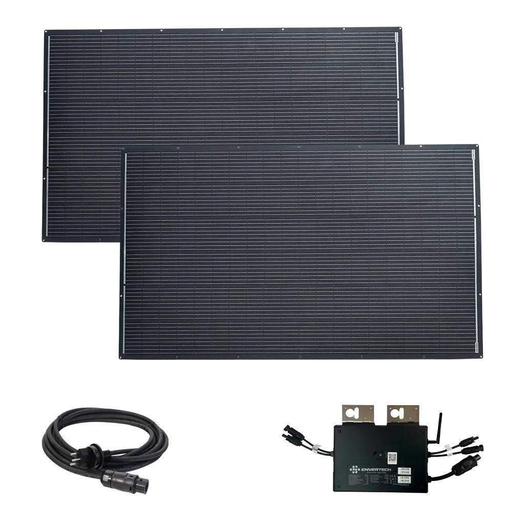 autosolar Balkonsolar 750W flex - Plug & Play Solaranlage mit APP