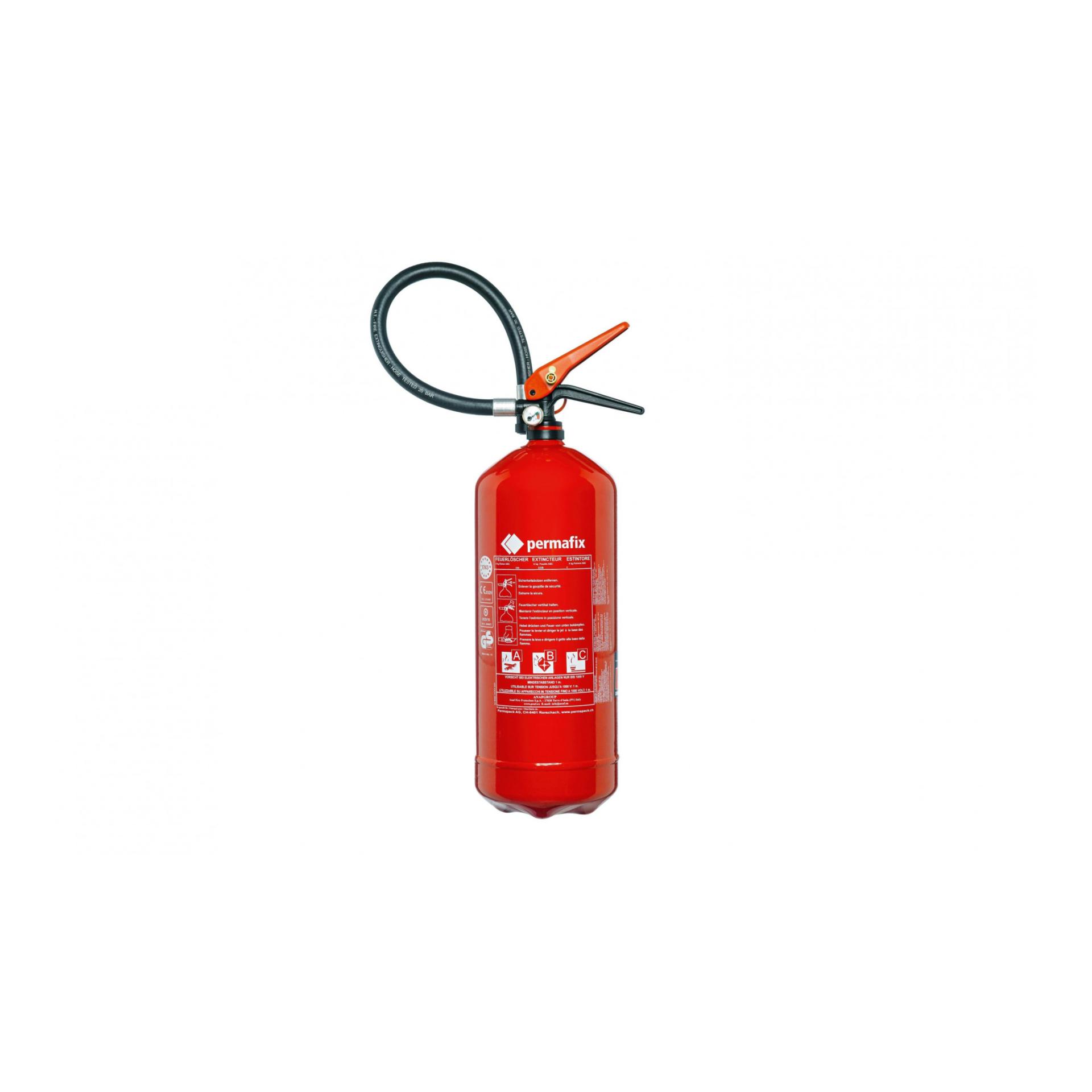 Permafix Feuerlöscher Pulver PS6-HJ