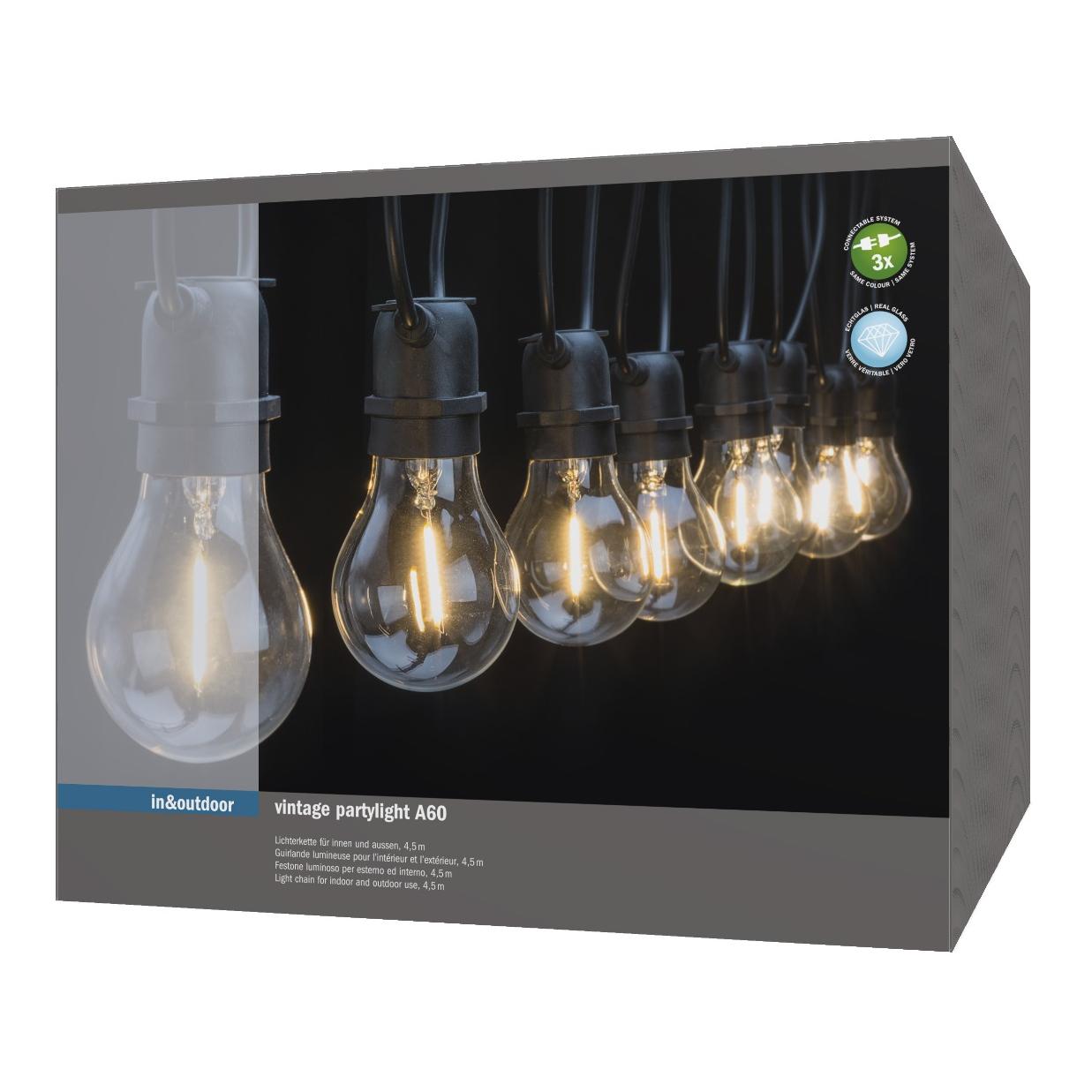 STT LED Vintage Lichterkette A60 Outdoor & Indoor