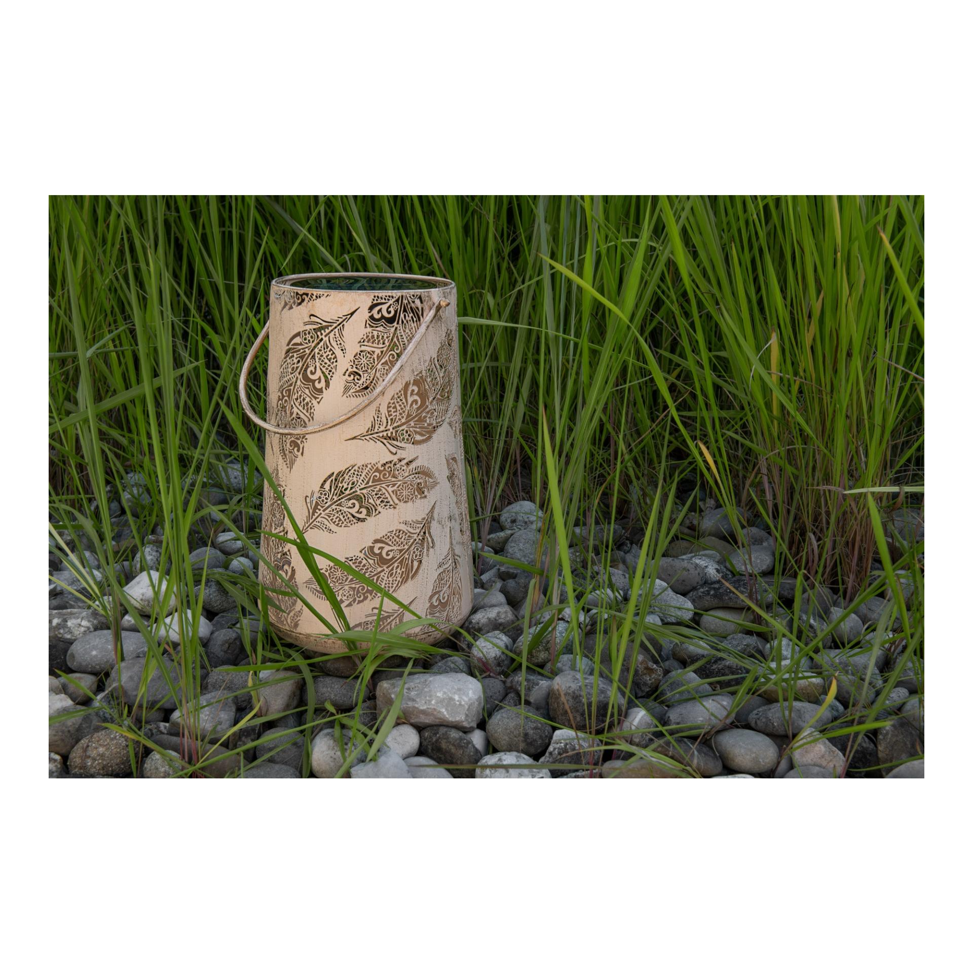 Solar Laterne Antik, Feder