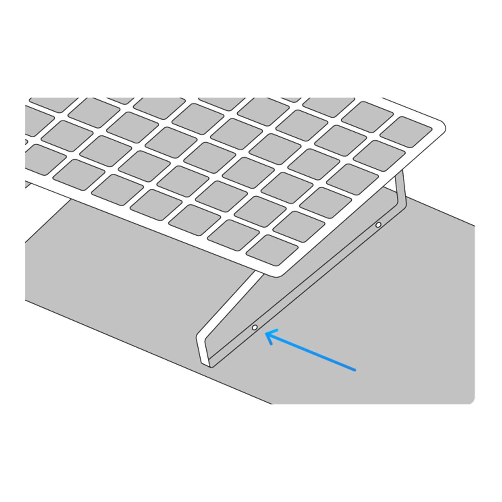 Befestigung STAND - Metallbügel für Bodenmontage, für 1 Starrpanel