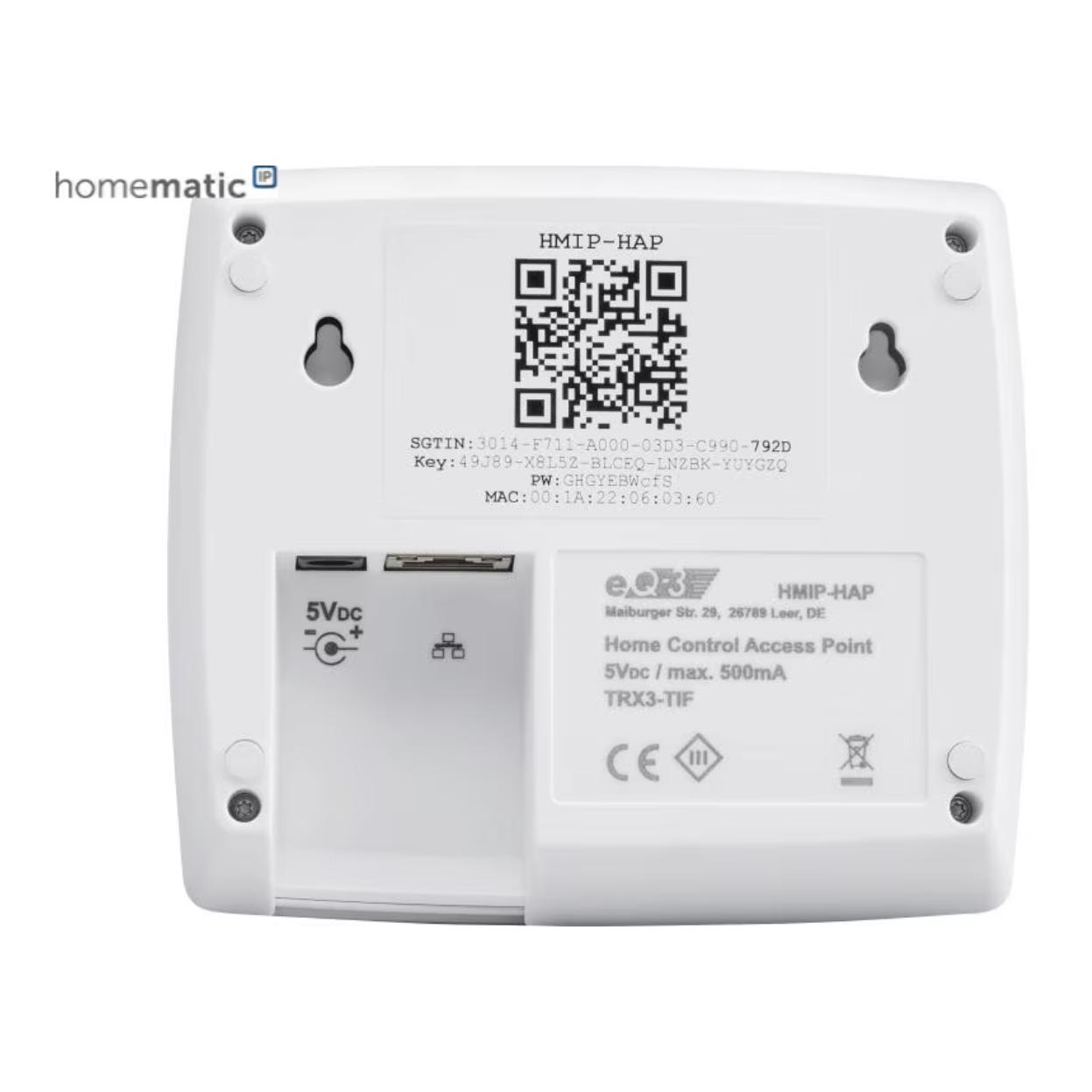 Smart Home Access Point HmIP-HAP Smart Home Access Point HmIP-HAP