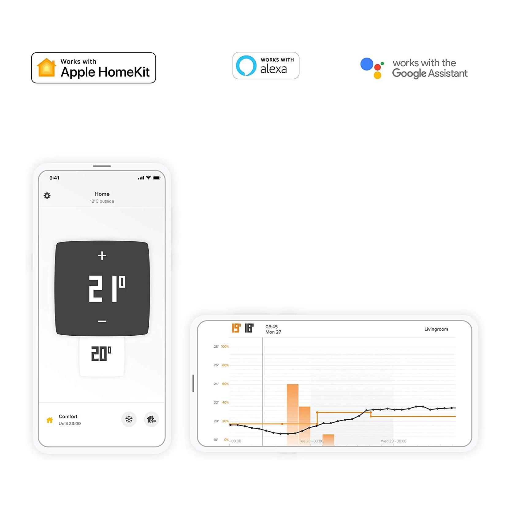 Smartes Thermostat + 3x Heizkörperthermostate Smartes Thermostat + 3x Heizkörperthermostate