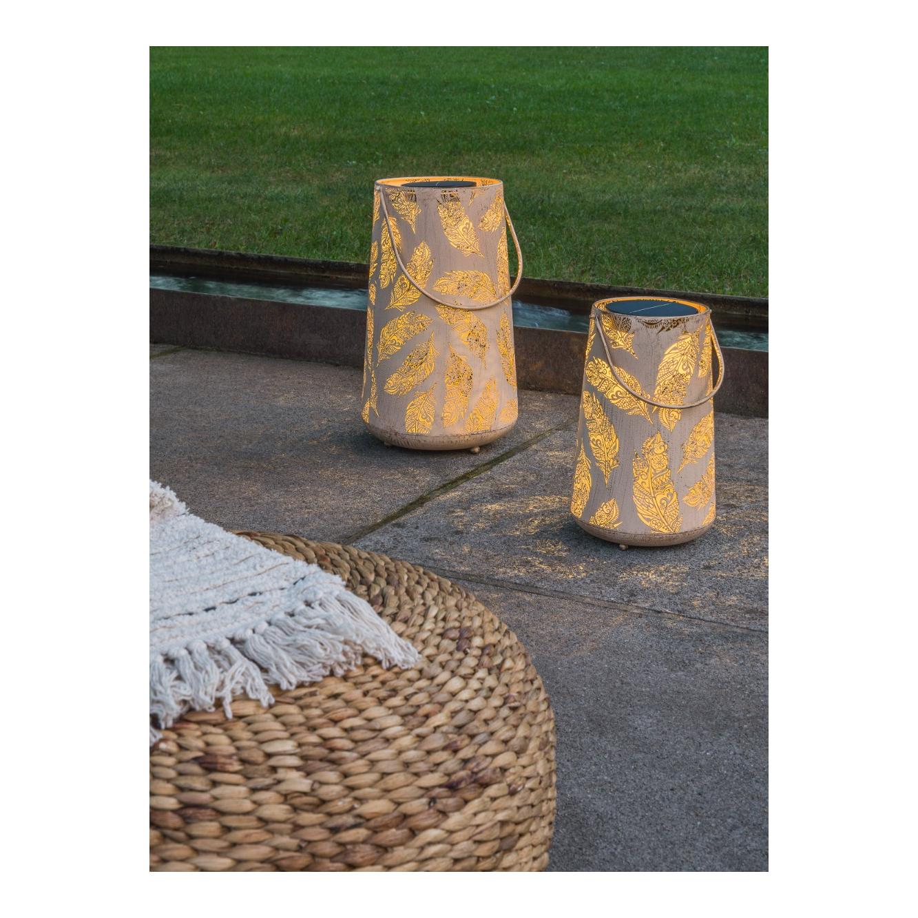 STT Lanterne solaire antique, plume